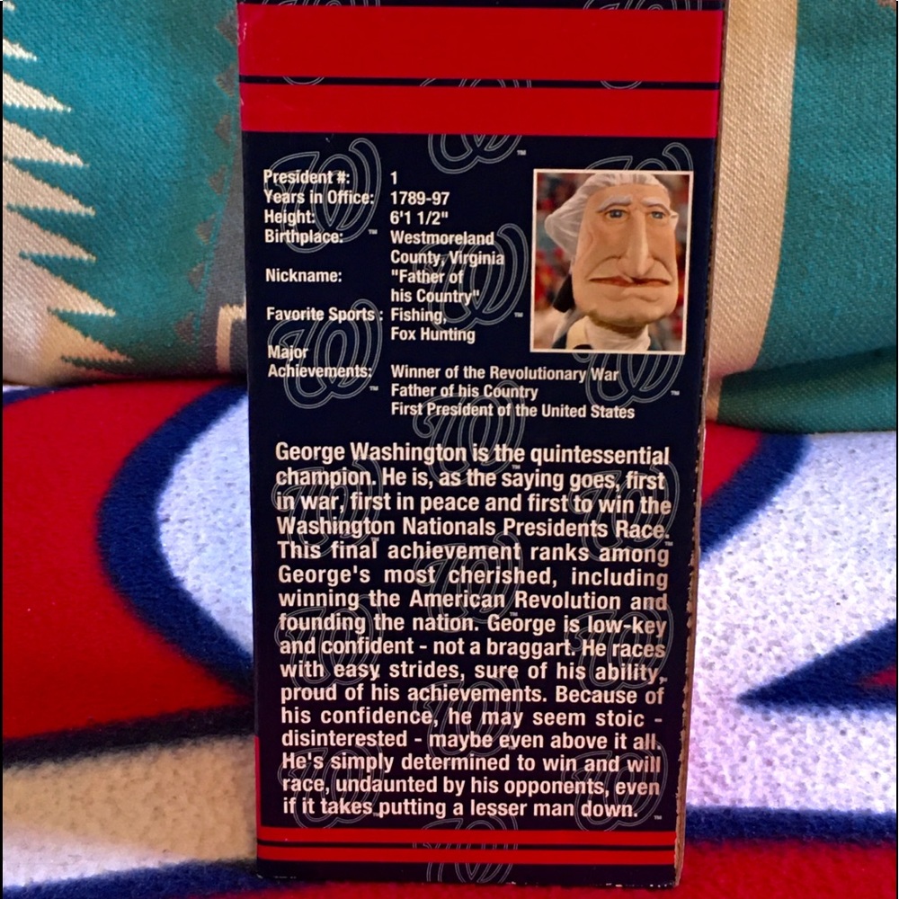 George Washington RACING PRESIDENT Bobblehead - Picture 9 of 12